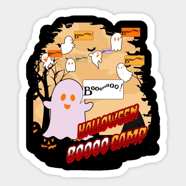 Cute Halloween Boooocamp Sticker by HSH-Designing